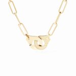 Collier Dinh Van Menottes sur Chaîne Grand Modèle Or Jaune