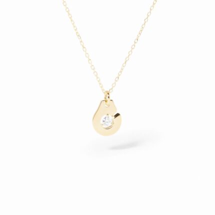 Pendentif Dinh Van Menottes sur Chaîne Diamant Or Jaune