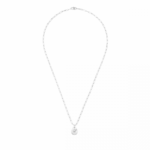 Pendentif Dinh Van Menottes R10 Or Blanc et Diamants sur Chaîne