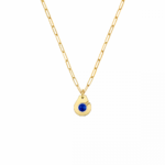 Pendentif Dinh Van Menottes R10 Or Jaune et Lapis Lazuli sur Chaîne