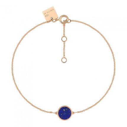 Bracelet Ginette NY Mini Ever Lapis Disc Or Rose