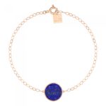 Bracelet Ginette NY Ever Lapis Disc Or Rose