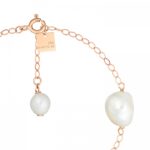 Bracelet Ginette NY Bead Chain Pearl Or Rose