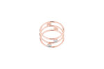 Bague La Brune & La Blonde Hula Hoop Or Rose