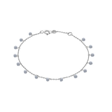 Bracelet La Brune & La Blonde 360° 15 Diamants Or Blanc