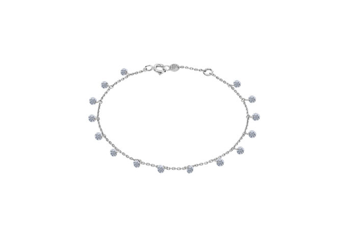 Bracelet La Brune & La Blonde 360° 15 Diamants Or Blanc