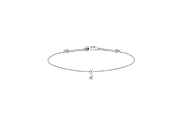 Bracelet La Brune & La Blonde BB Cordon Diamant Or Blanc