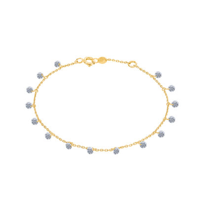 Bracelet La Brune & La Blonde 360° 15 Diamants Or Jaune