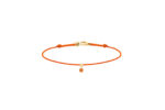 Bracelet La Brune & La Blonde BB Cordon Saphir Orange Or Jaune