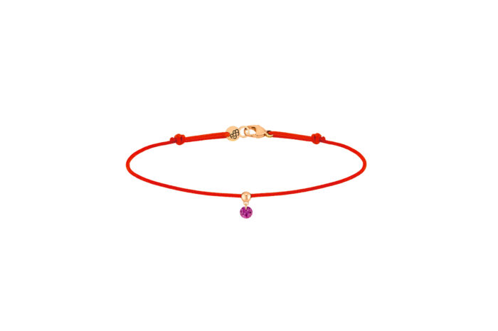 Bracelet La Brune & La Blonde BB Cordon Rubis Or Rose