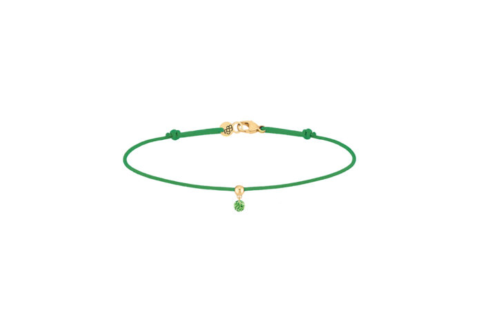 Bracelet La Brune & La Blonde BB Cordon Tsavorite Or Jaune