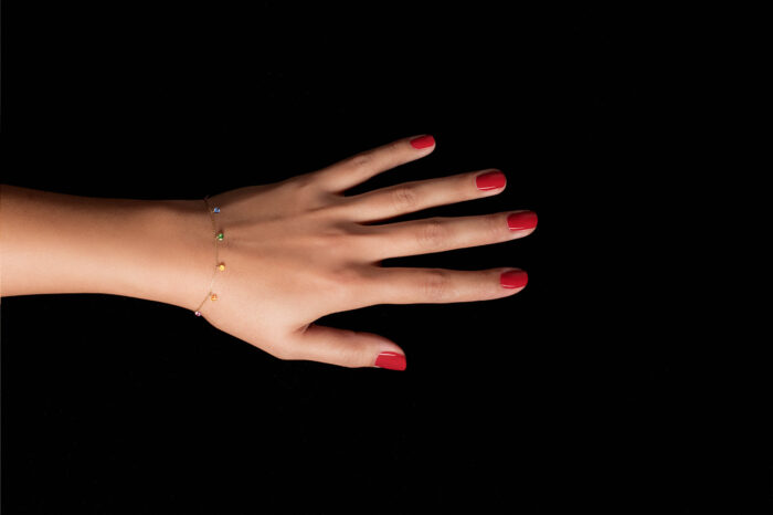 Bracelet La Brune & La Blonde Confetti Rainbow Or Jaune