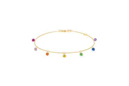 Bracelet La Brune &amp; La Blonde Confetti Rainbow Yellow Gold