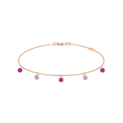 Bracelet La Brune & La Blonde Confetti Rose Or Rose