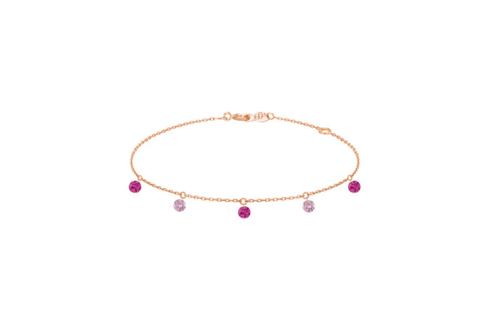 Bracelet La Brune & La Blonde Confetti Rose Or Rose