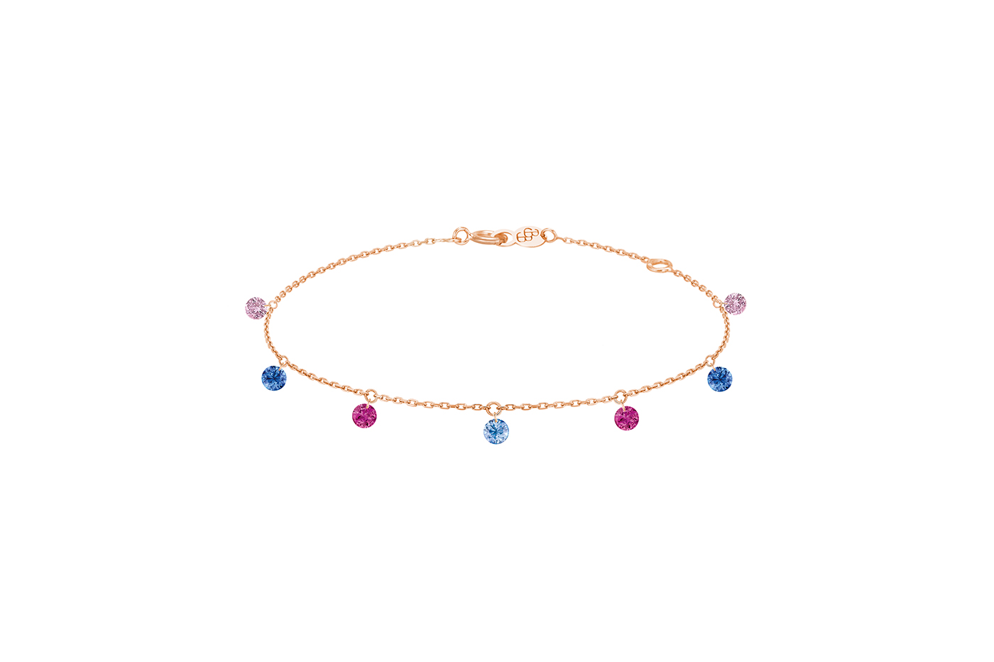 Bracelet La Brune & La Blonde Confetti Venise Or Rose