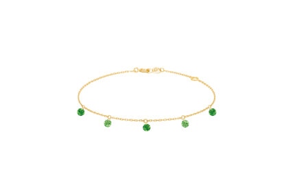 Bracelet La Brune & La Blonde Confetti Vert Or Jaune