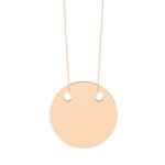 Collier Ginette NY Baby Disc On Chain Or Rose