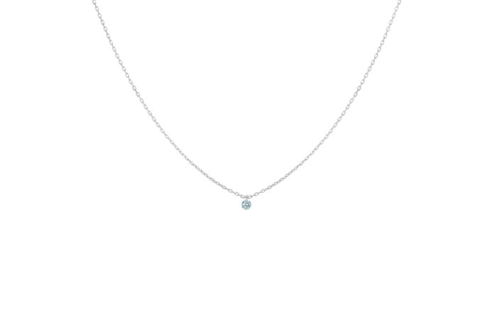 Collier La Brune & La Blonde 360° Diamant Solitaire Or Blanc