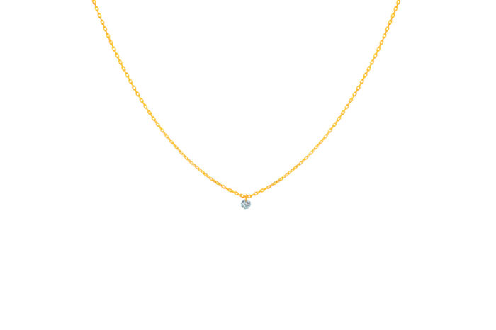 Collier La Brune & La Blonde 360° Diamant Solitaire Or Jaune