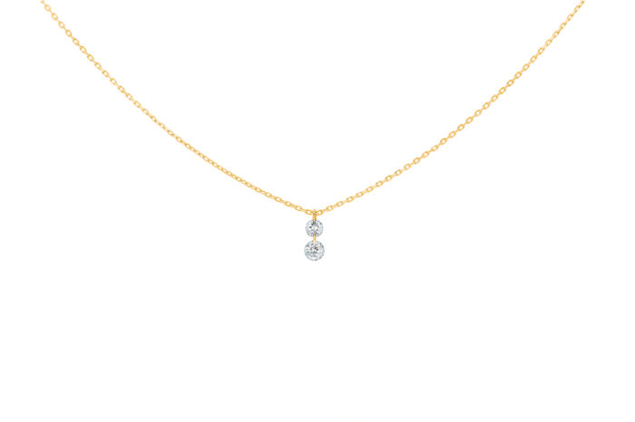 Collier La Brune & La Blonde 360° Duo Diamants Or Jaune