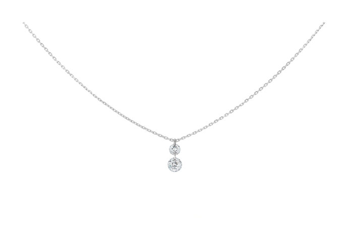 Collier La Brune & La Blonde 360° Duo Diamants Or Blanc