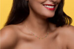 Collier La Brune & La Blonde Confetti Pop 14 Pierres Or Jaune