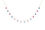 Collier La Brune & La Blonde Confetti Venise 14 Pierres Or Rose