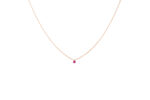 Collier La Brune & La Blonde Mini Confetti Rubis Or Rose