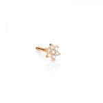 Boucle d'Oreille Ginette NY Solo Mini Diamond Star Stud Or Rose