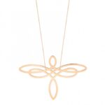 Collier Ginette NY Jumbo Dragonfly Or Rose