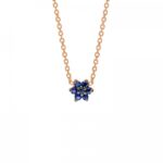 Collier Ginette NY Mini Sapphire Star On Chain Or Rose