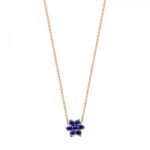 Collier Ginette NY Sapphire Star On Chain Or Rose