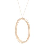 Collier Ginette NY Jumbo Ellipse Or Rose