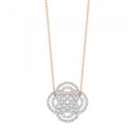 Collier Ginette NY Mini Diamond Purity On Chain Or Rose