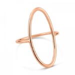 Bague Ginette NY Ellipse Or Rose Ring