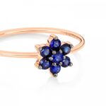 Bague Ginette NY Single Sapphire Star Or Rose Ring