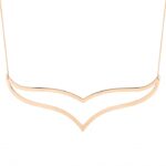 Ginette NY Jumbo Wise Necklace Rose Gold