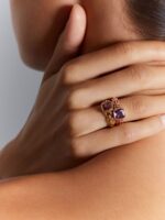 Ring Poiray Indrani Rhodolite Yellow Gold