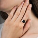 Ring Morganne Bello Friandise  Cushion Hematite White gold