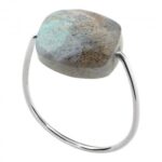 Bague Morganne Bello Friandise Coussin Labradorite Or Blanc