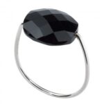 Bague Morganne Bello Friandise Coussin Onyx Or Blanc