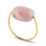 Bague Morganne Bello Friandise Coussin Quartz Guava Or Jaune