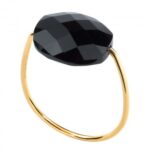 Bague Morganne Bello Friandise Coussin Onyx Or Jaune