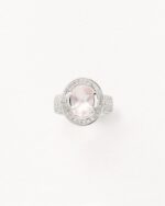 Bague Poiray Ma Préférence Diamants Quartz Rose Or Blanc
