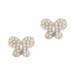 Boucles D'oreilles Morganne Bello Baby Boom Puces Diamants Or Blanc