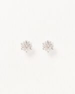 Boucles d'Oreilles Poiray Flower Diamants Or Blanc