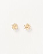 Boucles d'Oreilles Poiray Flower Diamants Or Jaune