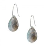 Boucles D'oreilles Morganne Bello Friandise Labradorite Or Blanc