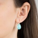 Boucles D'oreilles Morganne Bello Friandise Amazonite Or Jaune